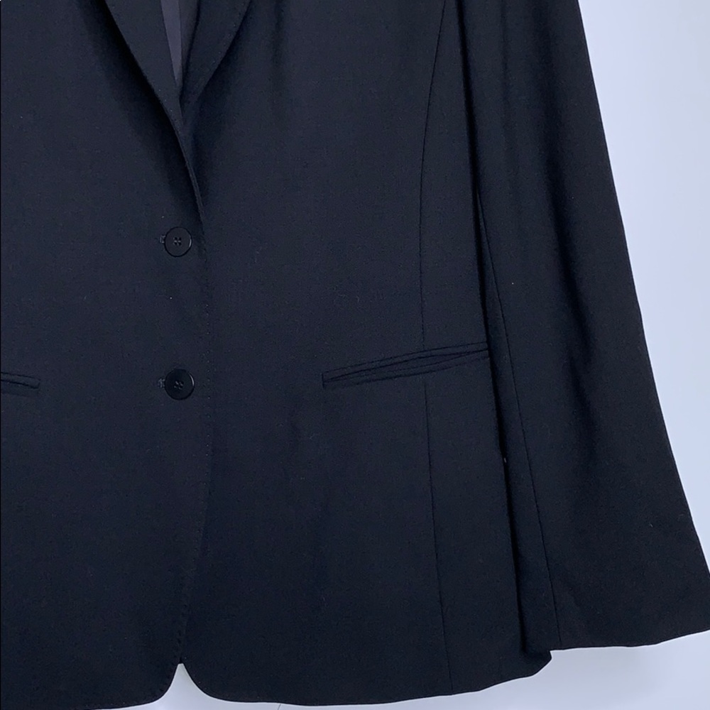 LAFAYETTE 148 NY • Black 2 Button Blazer Jacket 10 - Picture 3 of 6